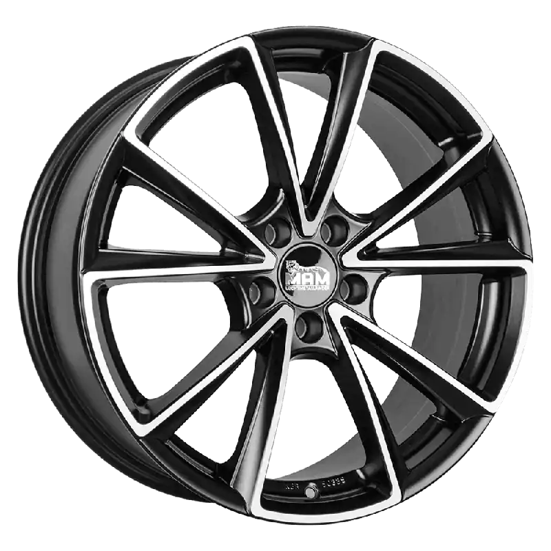 MAM Felgen A5 18, 8, 5, 112, 35, 66.6, MATT BLACK FRONT POLISH, Mai ieftin