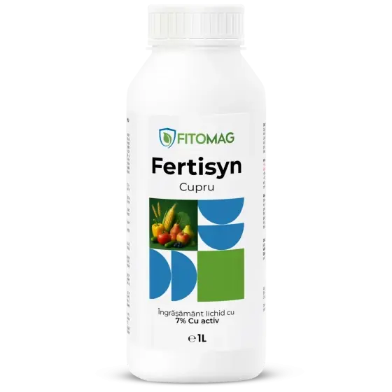 Ingrasamant foliar si radicular Fertisyn Cupru, 1 l, culturi camp, legume, pomi, vita de vie Cumpără online