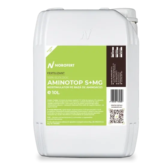 Biostimulator Aminotop S+Mg 10 l, Norofert, organic, cu aminoacizi Ofertă specială