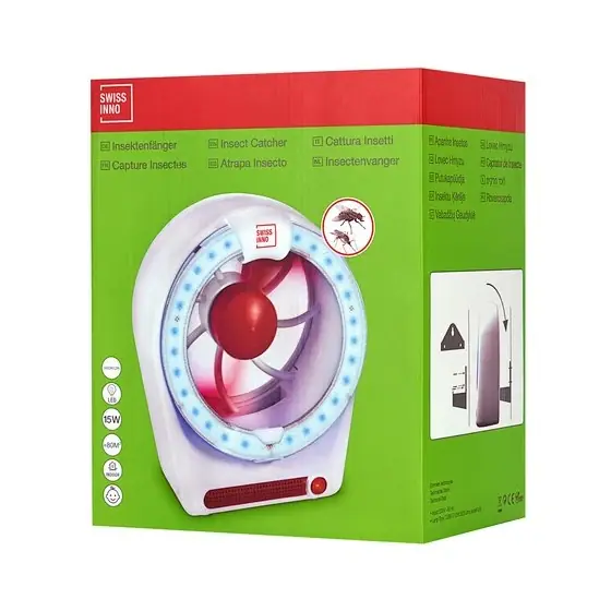 Dispozitiv de prindere a insectelor cu ventilator si led, Swissino Insect Catcher, 15 W Doar azi