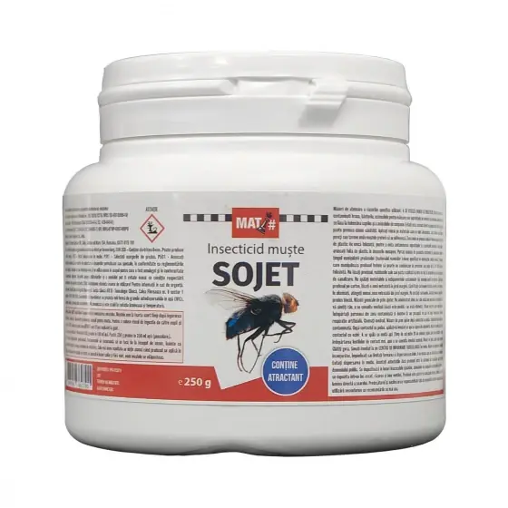Vezi acum Insecticid profesional folosit ca momeala pentru combaterea mustelor, Sojet, 250 g