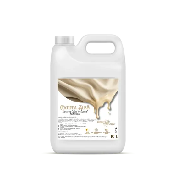 Cumpărături sigure Detergent lichid pentru rufe albe si colorate, Catifea Alba, pana la 200 de spalari, 10 litri, FreshPlus
