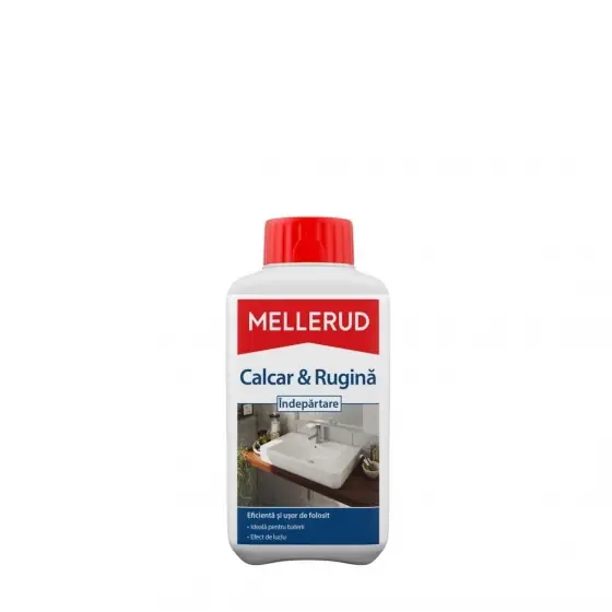 Soluție pentru curățarea depunerilor de calcar și rugină MELLERUD, 0,5L Retur gratuit