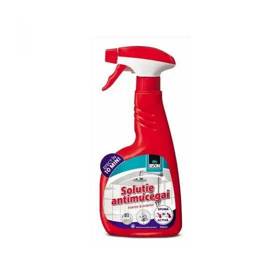 Soluție antimucegai cu pulverizator BISON, 500ml, cu clor Retur ușor