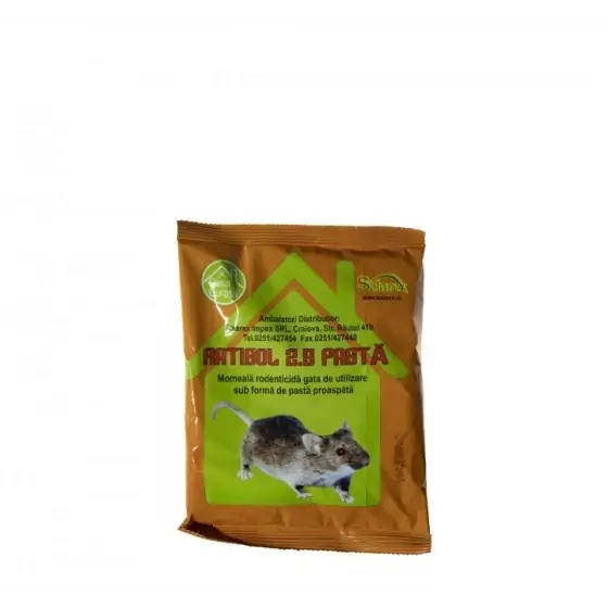 Rodenticid sub forma de pasa gata de utilizare, Ratisol Pasta, 150 g Premium