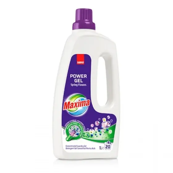 Ofertă exclusivă Detergent rufe Sano Maxima Power Gel Spring Flowers, 20 spalari, 1 l