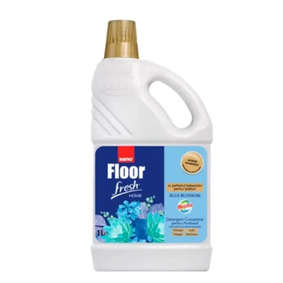 Ultima șansă Detergent pentru pardoseli Sano Floor Fresh Home, Blue Blossom, 1 l