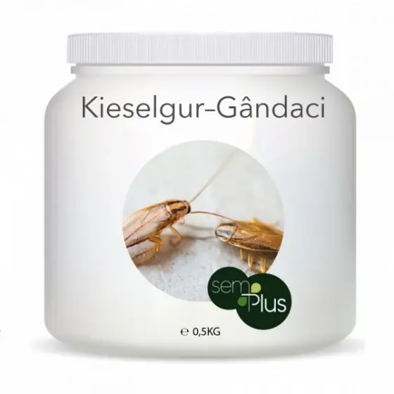 Promoție Biopreparat Kieselgur Gandaci De Bucatarie, 500 g, SemPlus, Pulbere, Contact, Bucatarie, Interior