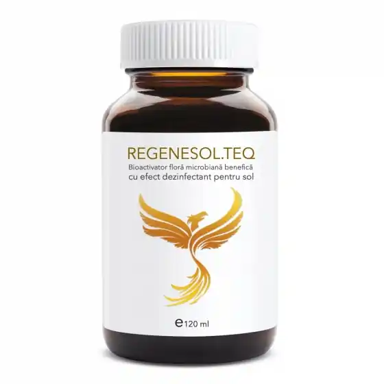 Bioactivator flora microbiana benefica cu efect dezinfectant pentru sol Regenesol. TEQ (doza pentru 100 mp - vol. 120 ml), Chromosome Cumpărături sigure
