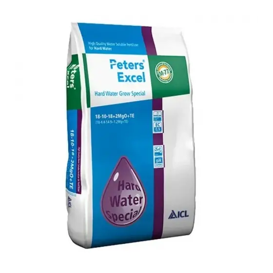 Plată securizată Ingrasamant hidrosolubil Peters Excel Hard Water Grow 18-10-18-2MgO-ME, 15 kg