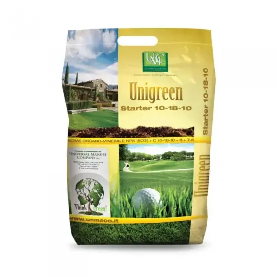 Discount Ingrasamant organo-mineral gazon Unigreen 10-18-10 starter Ambalaj 5 kg