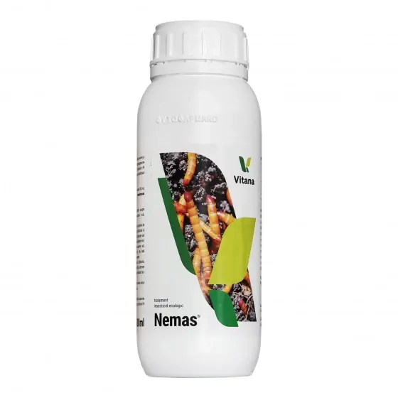 Retur ușor Insecticid ecologic impotriva viermilor sarma si a nematozilor din sol, Nemas, 500 ml