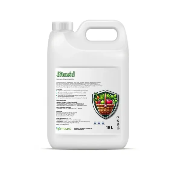 Discount Biopreparat auxiliar Sitasid, 10 L, Foliar si Radicular, Legume, Fructe, Pomi