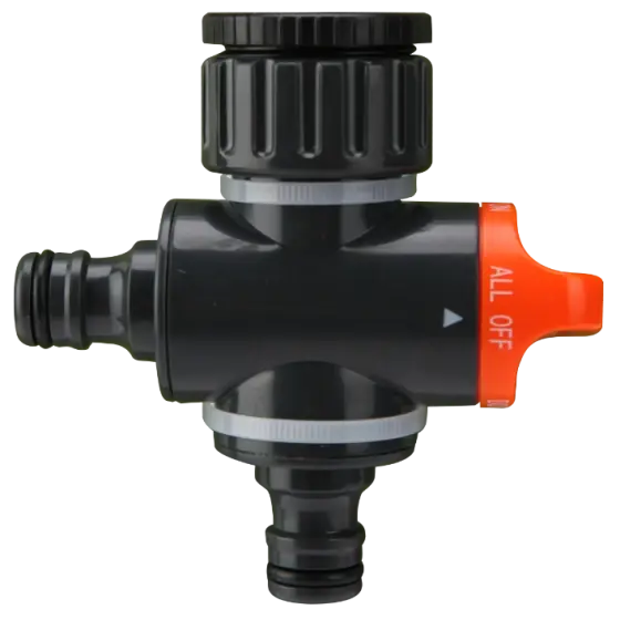 Adaptor Doua Cai cu Robinet PLUS - D[inch]: 3/4 - 1 Ofertă limitată