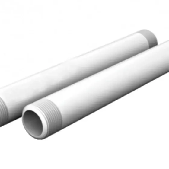 Tija din PVC pentru aspersor, filete exterioare FE-FE, diametru 1 inch x 1 inch, tip Aripi de Ploaie, lungime 80 cm, SemPlusPlast Retur ușor