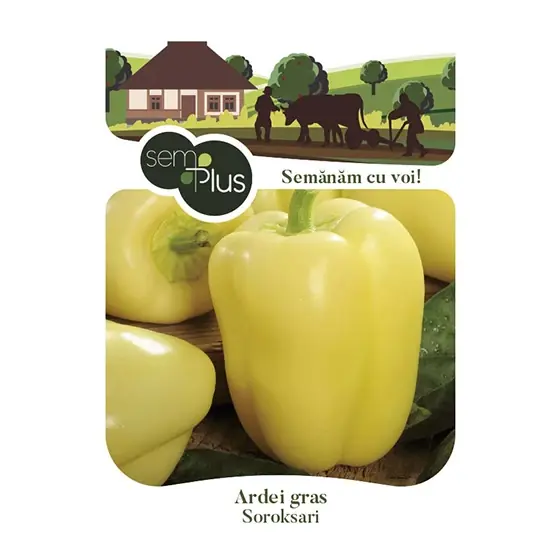 Premium Seminte de ardei gras Soroksari, 0,5 grame, SemPlus