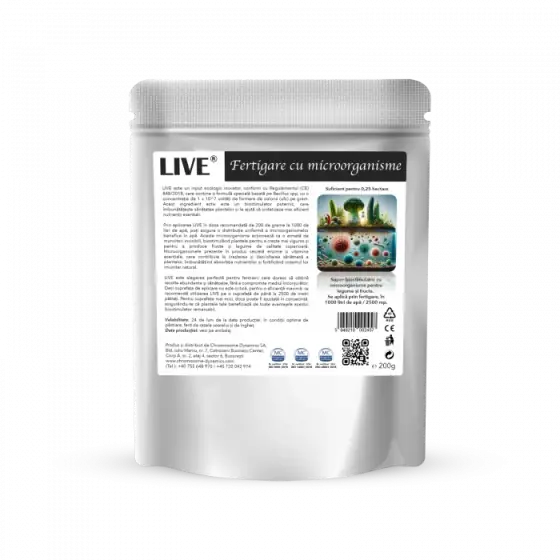 Livrare expres Biostimulator pentru legume si fructe, Live, plic 200 g