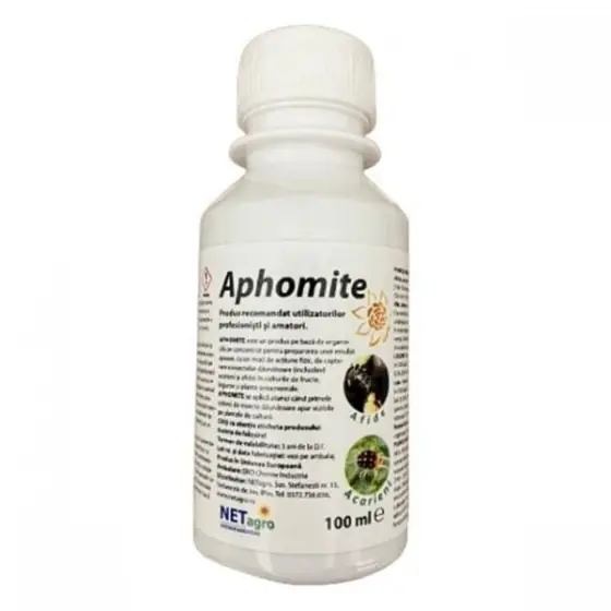 Preț mic Insecticid BIO APHOMITE, 100 ml, NetAgro, Foliar, Pomi Fructiferi, Legume, Ornamentale