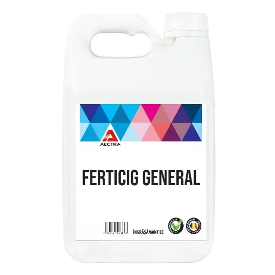 Fertilizant foliar lichid cu continut echilibrat de macro si microelemente, FertiCig General, 1 l Retur ușor