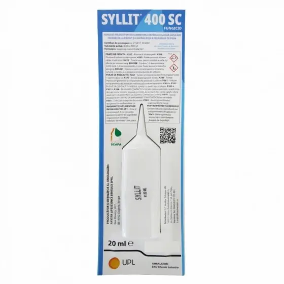 Fungicid sistemic mar, piersic, prun Syllit 400 SC, fiola 20 ml- dodine 400 g/l Mai ieftin