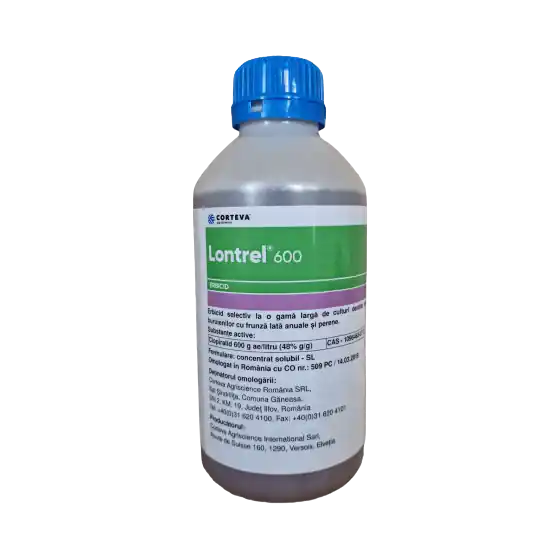 Reducere specială Erbicid sistemic impotriva buruienilor dicotilidonate Lontrel 600, 1L