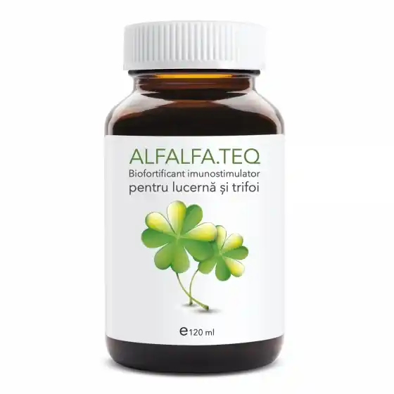 Preferatul clienților Biofortificant imunostimulator pentru lucerna si trifoi ALFALFA.TEQ (doza 1 ha - vol. 120 ml)