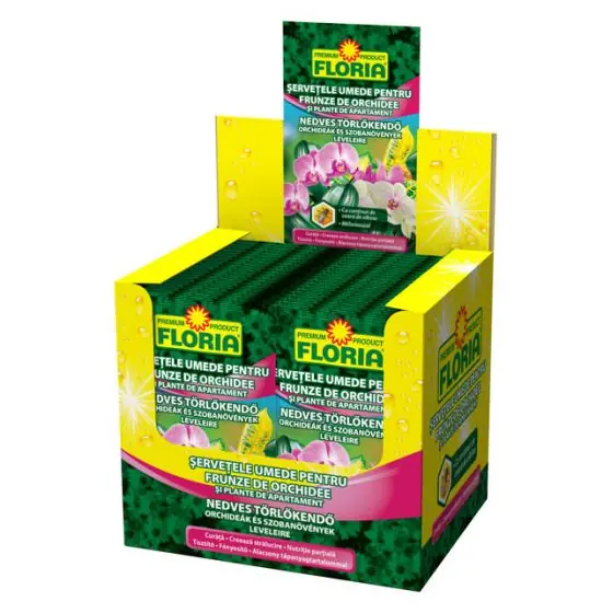 Cumpără acum Servetele umede pentru orchidee si plante de camera FLORIA, 6 g