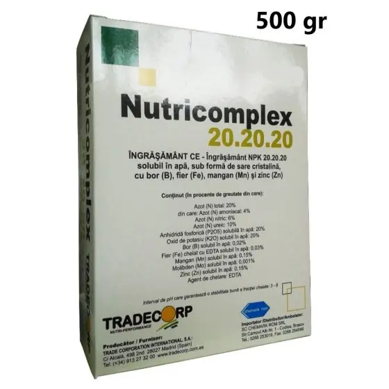 Cumpără acum Ingrasamant Nutricomplex 20-20-20, 500 gr