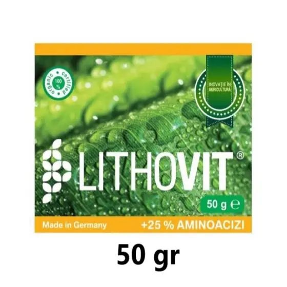 Ingrasamant Lithovit 25% Aminoacizi, 50 gr Lichidare de stoc