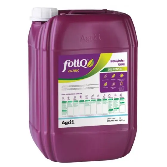 Lichidare de stoc Ingrasamant Foliq Zinc, 10 l