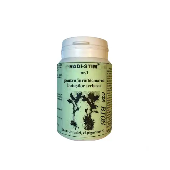 Retur gratuit Biostimulator inradacinare butasi ierbacei Radi Stim 1, 100 g, C.C.D. Bios Cluj, pudra