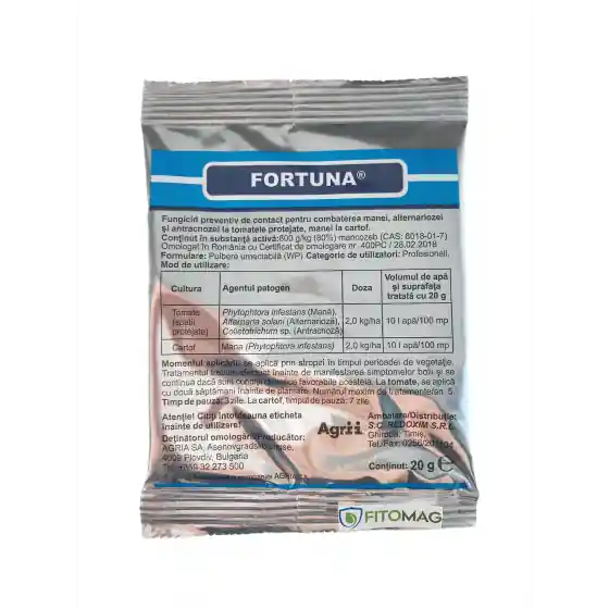 Fungicid Fortuna, 20 g Ofertă exclusivă
