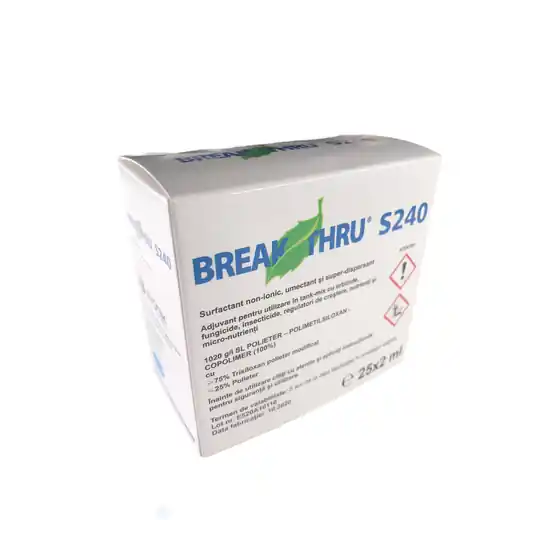 Adjuvant pesticide legume, pomi fructiferi , vita de vie Break-Thru S240, 2 ml Preferatul clienților