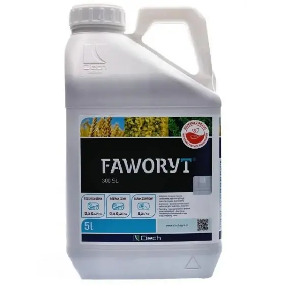 Cel mai vândut Erbicid Faworyt 300 SL, 5 l, rapita de toamna, grau, sfecla de zahar