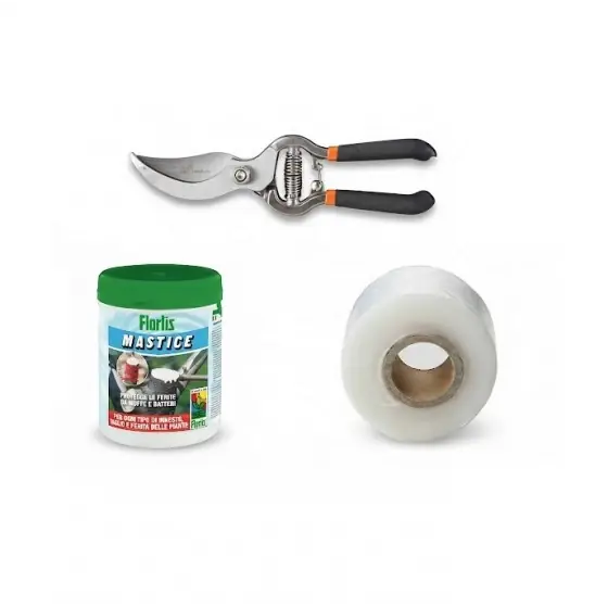 Pachet Fitopack Start, taiere si altoire pomi fructiferi (mastic cicatrizare+foarfeca taieri+banda altoit) Retur gratuit