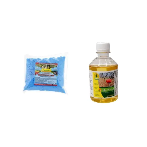 Pachet tratament iarna/primavara Sulfat de cupru, 500 g + Ulei horticol Meritus Oil, 250 ml Preț promoțional