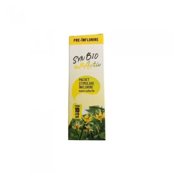 Pachet stimulare inflorire si fructificare la pomi, vita de vie, legume, cartof, cereale, sfecla de zahar, floarea soarelui SynBio Activ, pentru 10 l apa Reducere