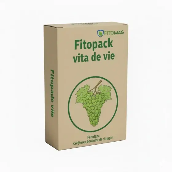 Pachet Tratament VII Fitopack, vita-de-vie, Compactare ciorchini, pentru 100 litri de apa Preț mic