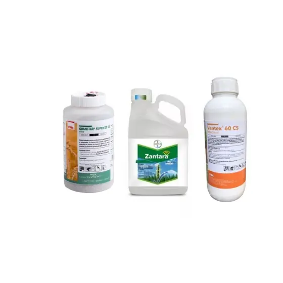 Pachet Erbicid Granstar Super 2 kg + Fungicid Zantara 50 L + Insecticid Vantex 4 L Ofertă specială