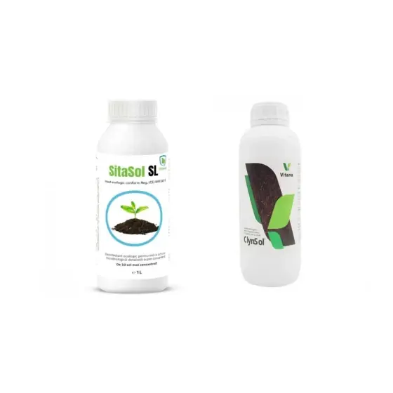 Pachet ingrijire sol Sitasol SL 1 L + Clynsol Pro 1 L, BIO, Sere, Gradini Cel mai bun preț
