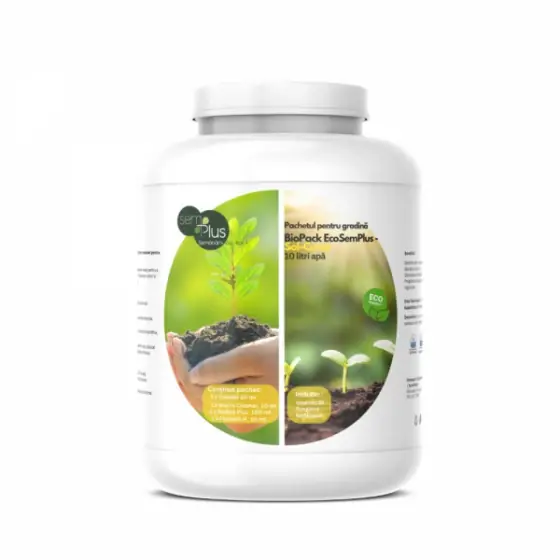 Pachetul pentru gradina BioPack EcoSemPlus-Sol-Curat, 10 litri de apa Nu rata