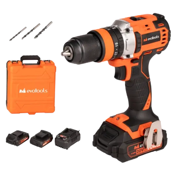 Kit Masina de Insurubat cu Percutie Brushless cu 2 Acumulatori si Incarcator MAX 20V POWER Evotools Reducere