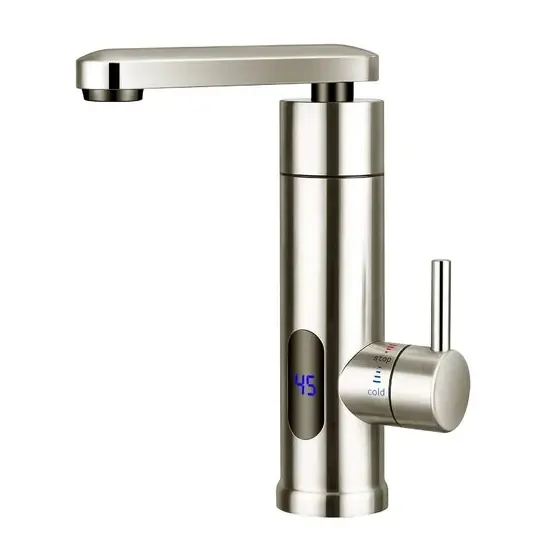 Vezi acum Instant apa calda electric inox Reecomer, tip baterie, afisaj LED, pentru chiuveta, 3000 W