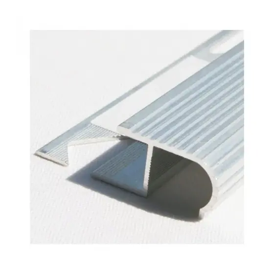 Profil pentru treaptă AL2110, din aluminiu, incorporabil, semi-rotund, 2,5m Livrare expres
