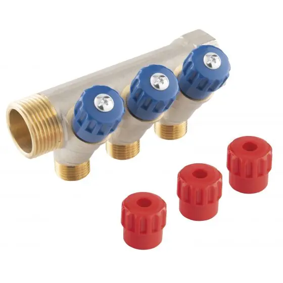Distribuitor Conectabil 3/4" 4 Cai 1/2", Ferro Preț redus