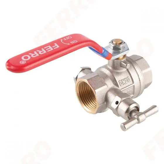 Robinet Bila Cu Ventil Aerisire 1/2" Pn16, Ferro F-Power Premium