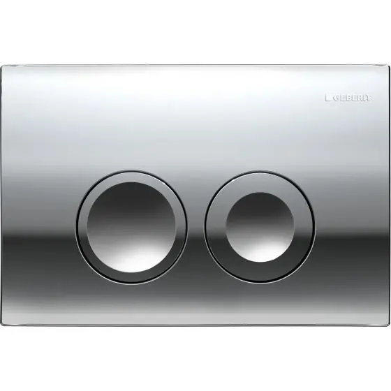 Reducere de preț Placa actonare Wc Delta25 Dualflush Cromat Lucios, Geberit