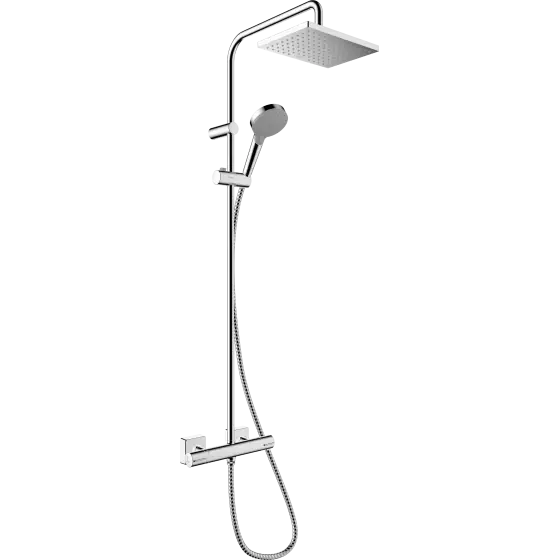 Coloana Dus Cu Termostat Crom, Hansgrohe Vernis Shape 230 Reducere