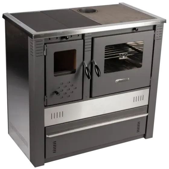 Comandă acum Soba pe Lemne cu Plita si Cuptor din Inox - P[KW]: 10.5; Tip: Stanga;