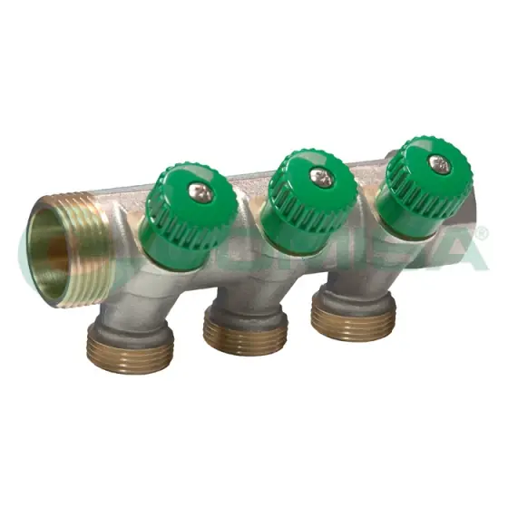 Distribuitor Conectabil 1" 2 Cai 3/4" - Verde, Comisa Cumpărături sigure